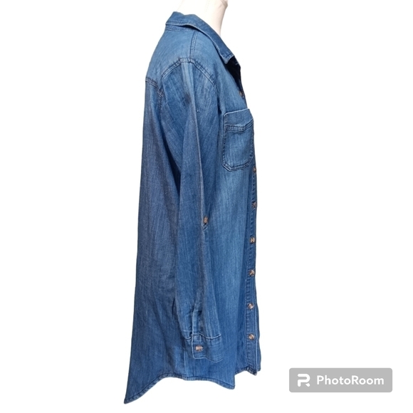 Judy Blue Denim Shirt Dress Women's Size S - Picture 6 of 7